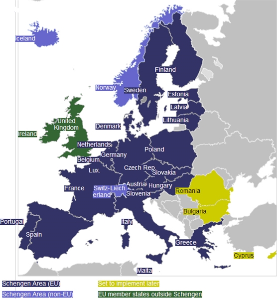 Guarda dove si pu viaggiare nei Paesi Schengen una volta ottenuto il visto di ingresso per lItalia  